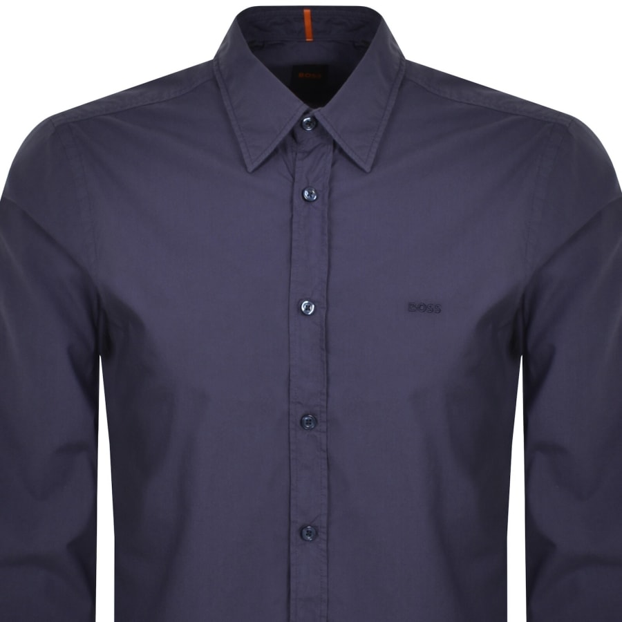 BOSS Relegant 6 Regular Fit Shirt Navy | Mainline Menswear us